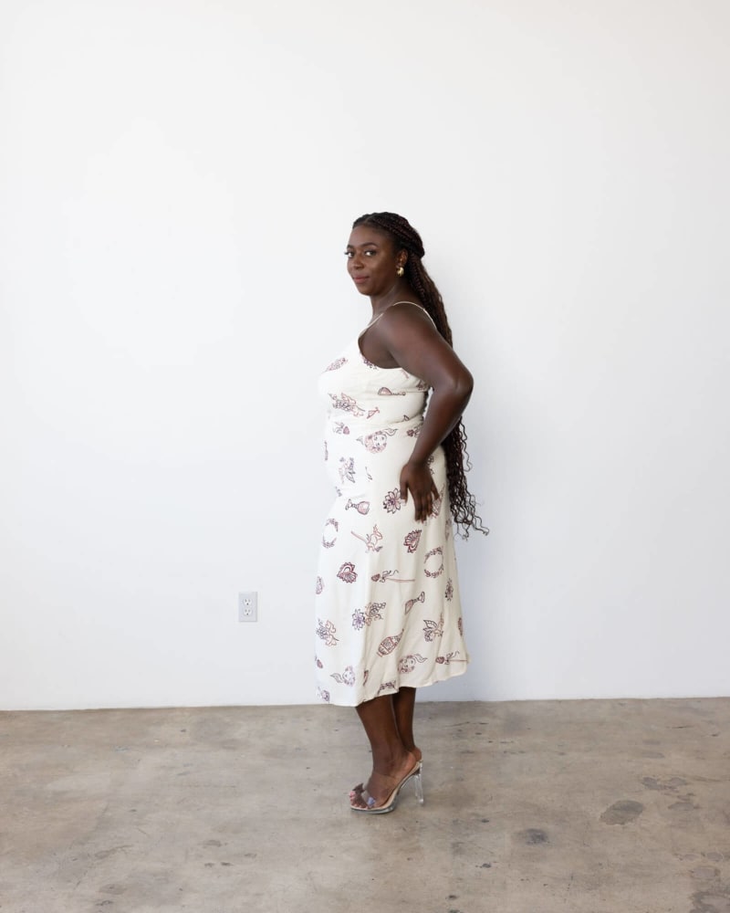 Yasameen Slip Dress Cherub Print